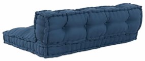 Almofada de Sofá Pallet 2 pcs Índigo 60 x 40 cm Algodão