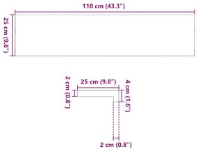 Tapetes de escada 16 pcs 110x25x2 cm carvalho castanho-claro
