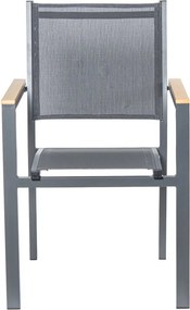 Conjunto Jardim 74615/74616 (mesa + 6 cadeiras | metal + polipropileno)