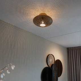 Candeeiro de teto oriental preto e dourado 40 cm - Radiance