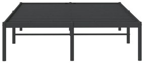 Estrutura de cama 120x190 cm metal preto