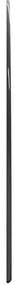 Placa de vidro semicircular para lareira 1200x600 mm