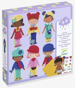 Personagens para vestir em feltro Djeco violeta