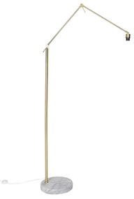 Candeeiro de pé moderno dourado ajustável - Editor Moderno