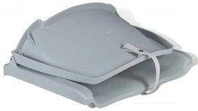 Assento de barco s/ almofada e c/ encosto dobrável cinzento