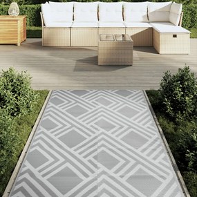 Tapete de exterior 120x180 cm ARAKIL PP cinzento
