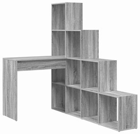Secretária de canto Sonoma cinzento 101,5 x 149,5 x 149,5 cm