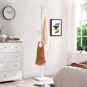 Cabide aspeto simples 30 x 30 x 175 cm branco