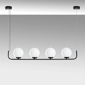 Candeeiro Chandelier Faruk – Preto – 15 cm (4 Peças)