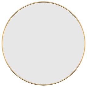 Espelho de parede redondo Ø 50 cm dourado