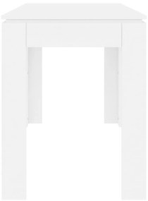 Mesa de Jantar Luna de 120cm - Branco - Design Minimalista