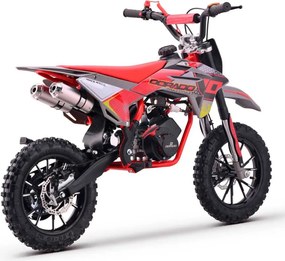 MINI MOTO Crianças MINICROSS gasolina DORADO MD3 49cc 2T 10/10" Com Limitador Velocidade Vermelha