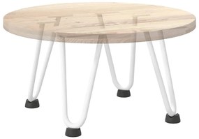 Pernas de grampo para mesa de centro 4 peças, branco, 20 cm, aço maciç