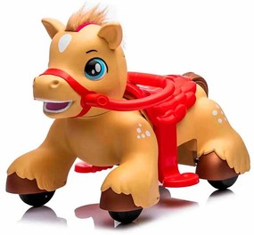 Pónei infantil elétrico 12 volts Castanho