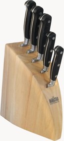 Conjunto de facas de cozinha com bloco de madeira V Sabatier Rock, conjunto de 6