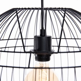 Moderne hanglamp zwart 38cm E27 - Sphaera Moderno
