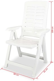 Conjunto bistrô 3 pcs plástico branco