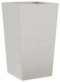 Vaso/floreira de jardim 45x45x75 cm aço inoxidável