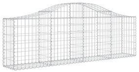 Cestos gabião arqueados 11pcs 200x30x60/80 cm ferro galvanizado