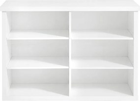 Sapateira com 6 compartimentos 29,5 x 80 x 50 cm Branca