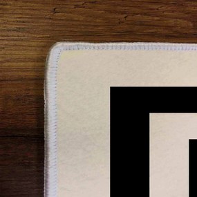 Tapete Capri – 50x80 – Bege e Preto