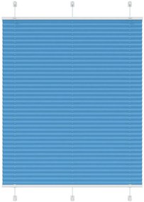 Azul Plissada Cega 105x100 cm Largura Tecido 104,4cm Poliéster