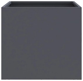 Vasos/floreiras 2 pcs 32x30x29 cm aço antracite