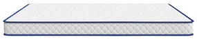 Colchão de espuma de memória 200x200x17 cm branco
