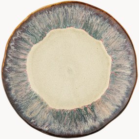 Prato de sobremesa com vidrado reativo Imogen