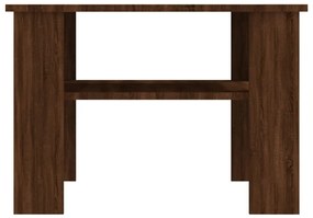 Mesa centro 60x60x42 cm derivados de madeira carvalho castanho