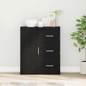 vidaXL Buffet Carvalho preto 60 x 31 x 70 cm Madeira processada
