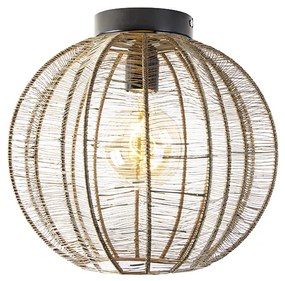 Luminária de teto industrial bronze com preto - Dong