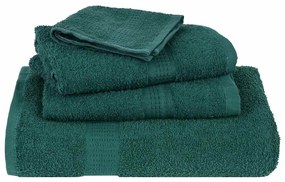 8pcs Conjunto toalhas banho 360 gsm 100% algodão verde