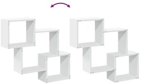 Armário de parede 78x18x71 cm derivados de madeira branco