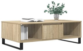 Mesa de centro 104x60x35cm derivados de madeira carvalho sonoma