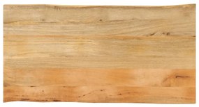 Tampo de mesa c/ borda viva 110x60x2,5 cm mangueira maciça