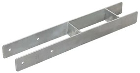 Âncoras de vedação 6 pcs 9x6x60 cm aço galvanizado prateado