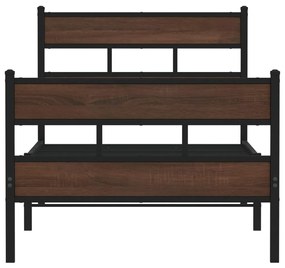 Cama sem colchão com cabeceira e pés 80x200 cm