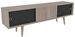 Móvel TV Ecrin – Carvalho Preto – 160x45x34,5 cm