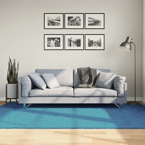 vidaXL Tapete de pelo curto OVIEDO 160x230 cm turquesa