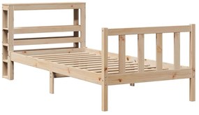 Cama sem colchão 90x200 cm madeira de pinho maciça