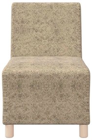 Poltrona em camurça artificial 55 cm cinzento-claro