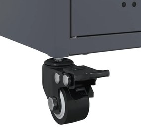 Móvel de TV 100,5x39x43,5 cm aço antracite
