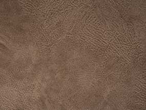 Mesa de cabeceira com 1 gaveta em pele sintética castanha EUROSTAR Beliani