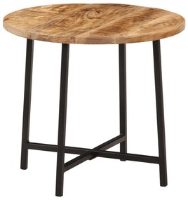 vidaXL Mesa de centro 45x45x40 cm madeira de mangueira maciça/ferro