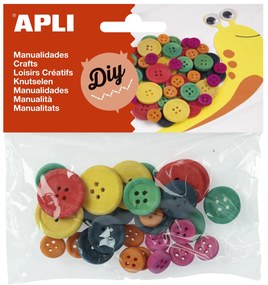 Kit Manualidades – Botões Coloridos – 30 Un. – Apli