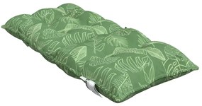 Almofadões cadeira de encosto baixo 6 pcs oxford padrão folhas