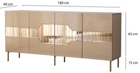 Console Milan – Bronze Gold – 180 cm x 80 cm x 40 cm