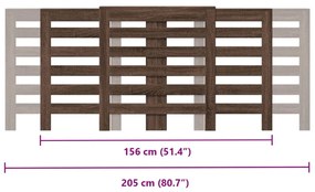 Cobertura de radiador derivados de madeira carvalho castanho