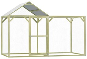 278400 vidaXL Galinheiro 3x1,5x2 m madeira de pinho impregnada